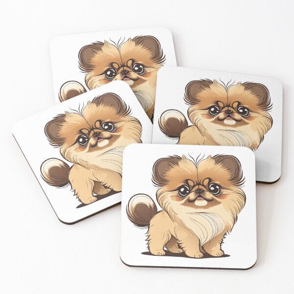 Item preview, Cute Dogs, pekingese, Room Decor, Set of Art Prints, Puppies Art, Art Prints, designed and sold by ArchieDid.