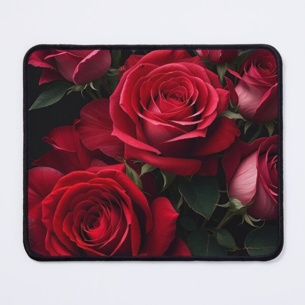 Item preview, Delicate Roses In Shades Of Red, Pink, And White, Their Velvety Textures And Captivating Colors Making Them A Symbol Of Passion, And Innocence, Ai Generated Art designed and sold by AiGens.