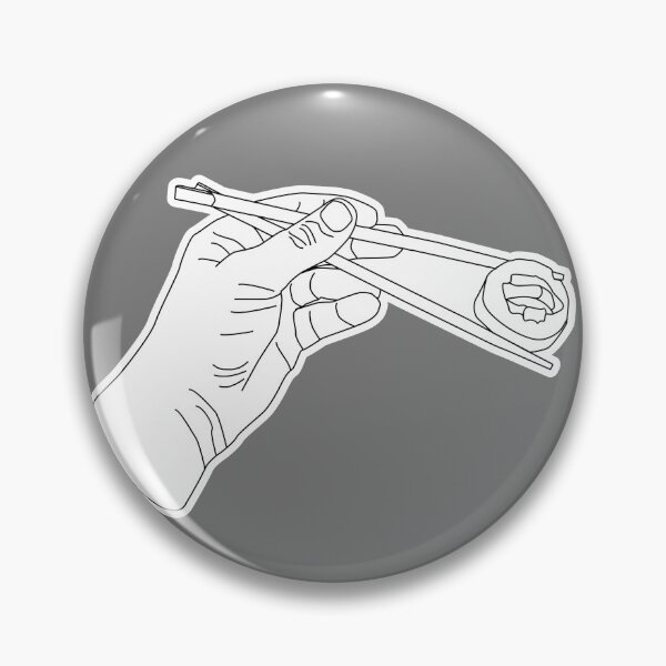 Item preview, hand holding a sushi designed and sold by Inkhaven.
