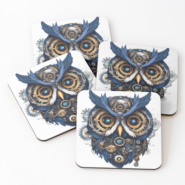 Item preview, Mecha Owl - Futuristic Avian Wonder in Mechanical Splendor designed and sold by DimHel2.