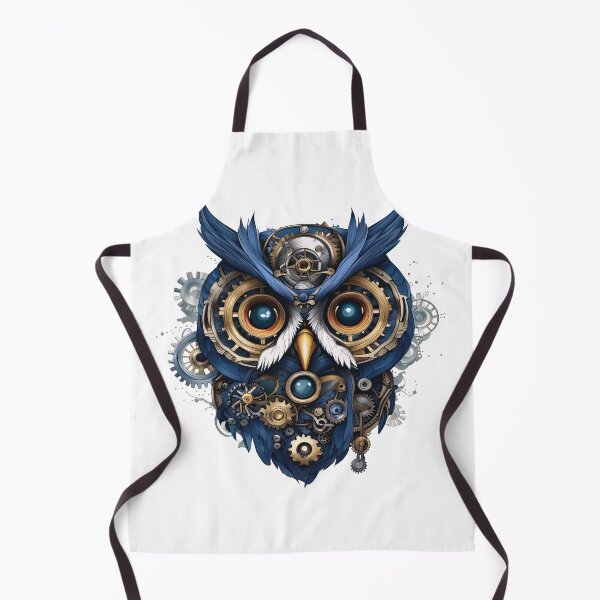 Item preview, Mecha Owl - Futuristic Avian Wonder in Mechanical Splendor designed and sold by DimHel2.