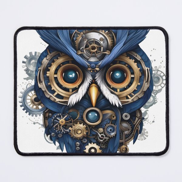 Item preview, Mecha Owl - Futuristic Avian Wonder in Mechanical Splendor designed and sold by DimHel2.