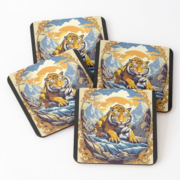 Item preview, Tiger on Ice Mountain designed and sold by Hidden  Style Store.