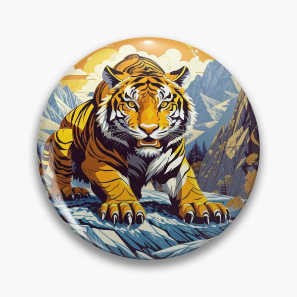Item preview, Tiger on Ice Mountain designed and sold by Hidden  Style Store.