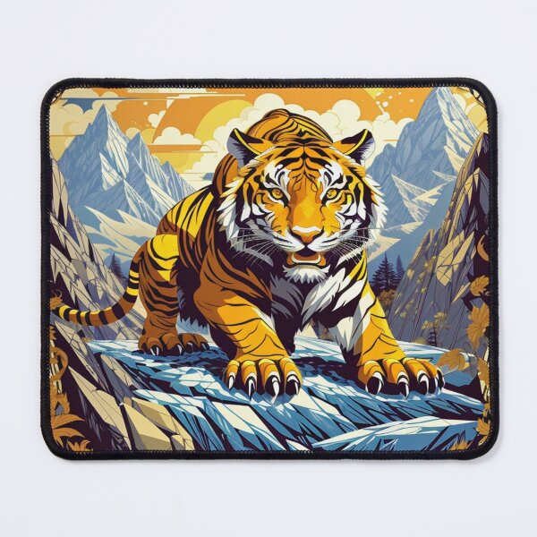 Item preview, Tiger on Ice Mountain designed and sold by Hidden Style Store.