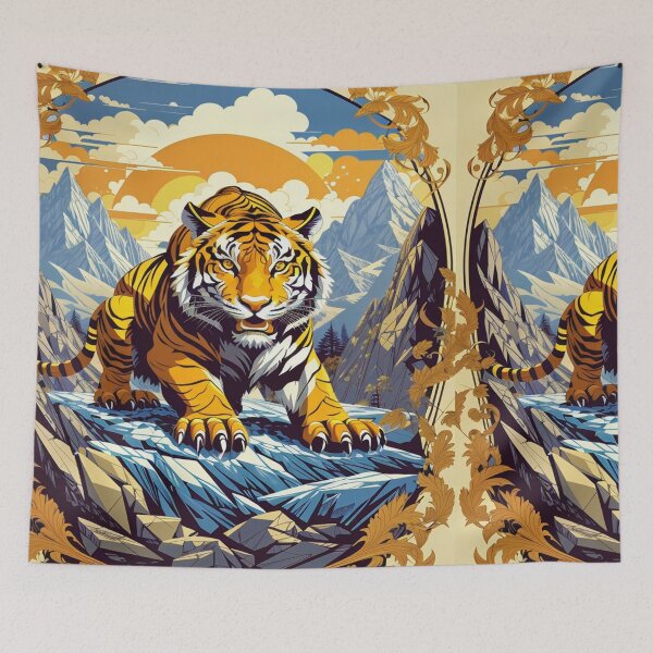 Item preview, Tiger on Ice Mountain designed and sold by Hidden  Style Store.