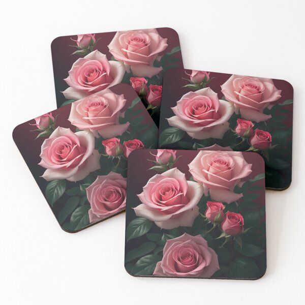 Item preview, Serene Roses In Delicate Hues Of Red, Pink, And White, Their Gentle Presence Evoking A Sense Of Tranquility And Charm, Adding A Touch Of Elegance To Any Setting, Ai Generated Art designed and sold by AiGens.