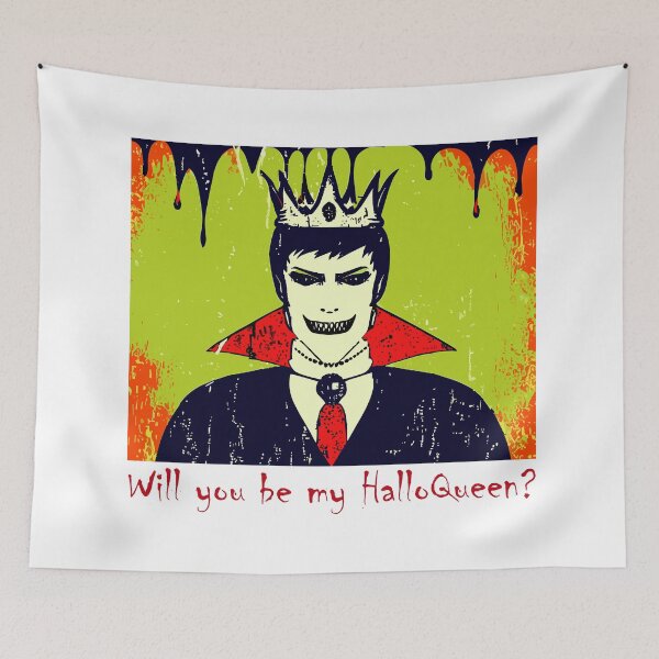 Item preview, Will You Be My HalloQueen? Halloween Vampire Pun designed and sold by SamJanner.