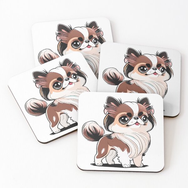 Item preview, Cute Dogs, japanese-chin, Room Decor, Set of Art Prints, Puppies Art, Art Prints, designed and sold by ArchieDid.