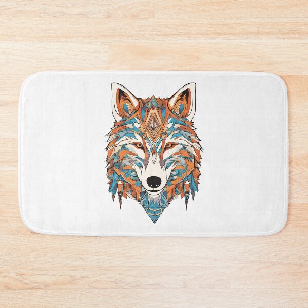 Item preview, Tribal wolf designed and sold by hamishby.