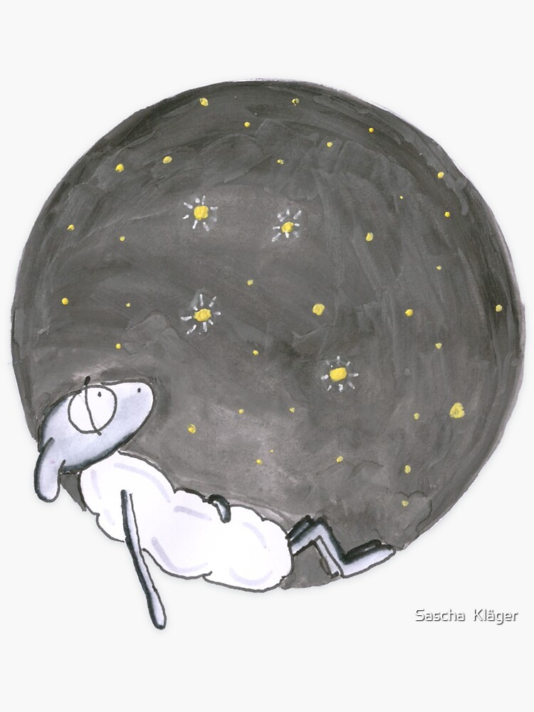 Thumbnail 3 of 3, Sticker, stargazer / stargazer designed and sold by IsabellaSchaf.