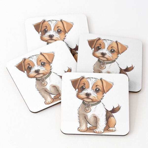 Item preview, Cute Dogs, jack-russell-terrier, Room Decor, Set of Art Prints, Puppies Art, Art Prints, designed and sold by ArchieDid.