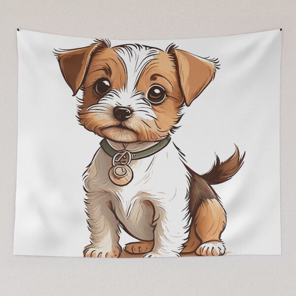Item preview, Cute Dogs, jack-russell-terrier, Room Decor, Set of Art Prints, Puppies Art, Art Prints, designed and sold by ArchieDid.