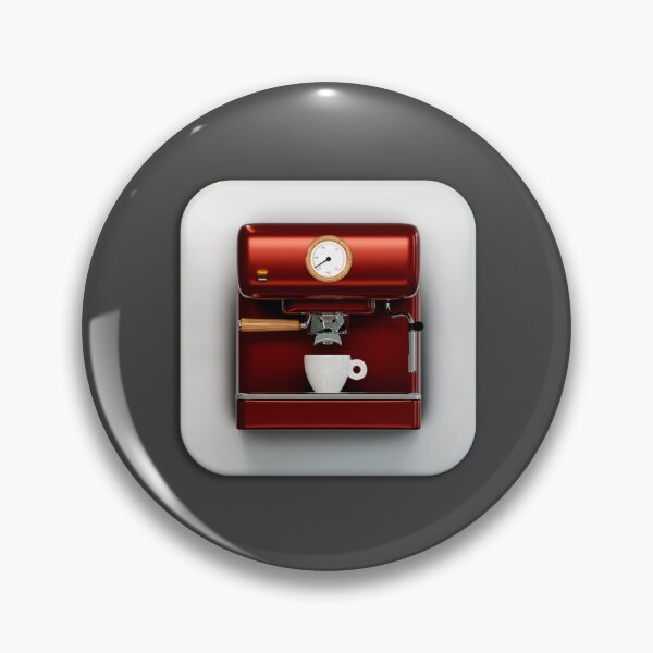 Item preview, Red coffee machine icon designed and sold by trepiu.