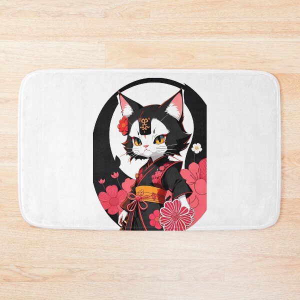 Item preview, Paws and Petals - Samurai Cat designed and sold by Mechanical-Artt.