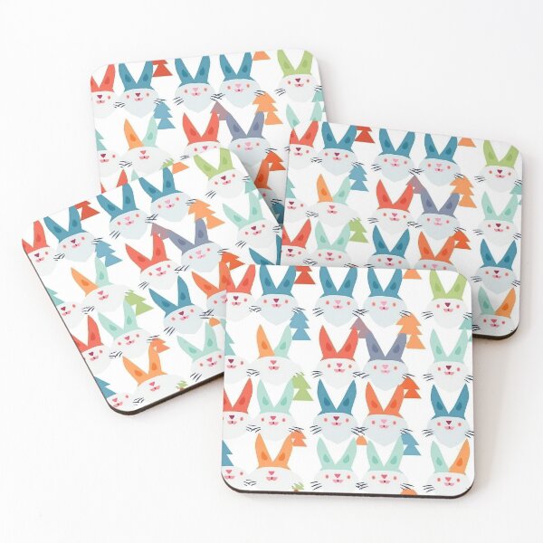 Item preview, Simless cute cartoon rabbit petten 02 digital paper designed and sold by moois007.
