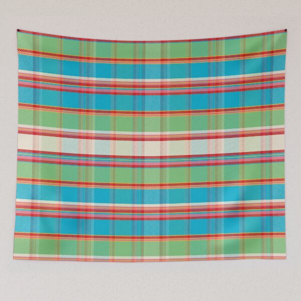 Item preview, Kids Fantasia Tartan Blue Green designed and sold by Claudia S. Design.