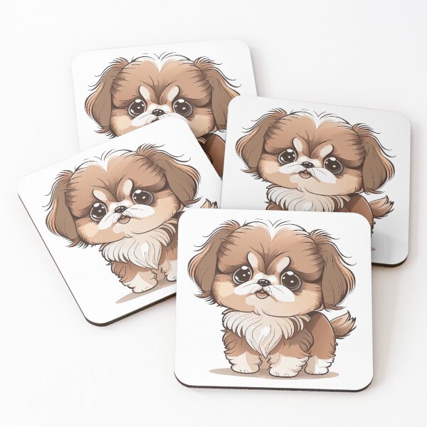 Item preview, Cute Dogs, shih-tzu, Room Decor, Set of Art Prints, Puppies Art, Art Prints designed and sold by ArchieDid.