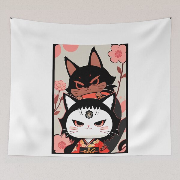 Item preview, Whiskered Garden Tales of Two Samurai Cats designed and sold by Mechanical-Artt.