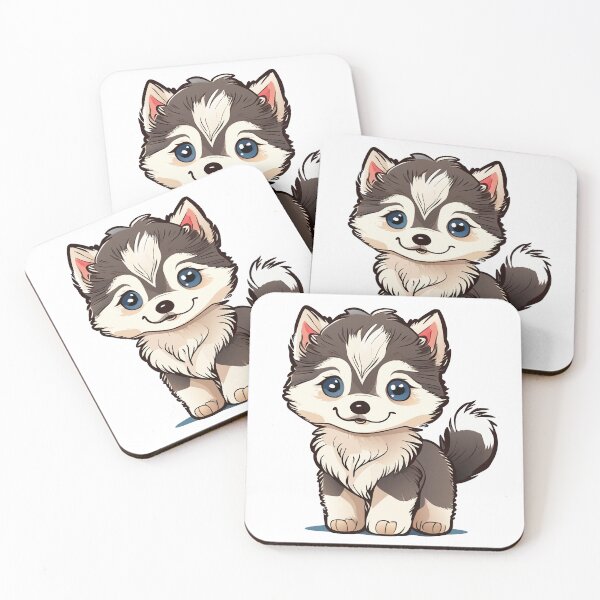 Item preview, Cute Dogs, Alaskan-klee-kai, Room Decor, Set of Art Prints, Puppies Art, Art Prints designed and sold by ArchieDid.