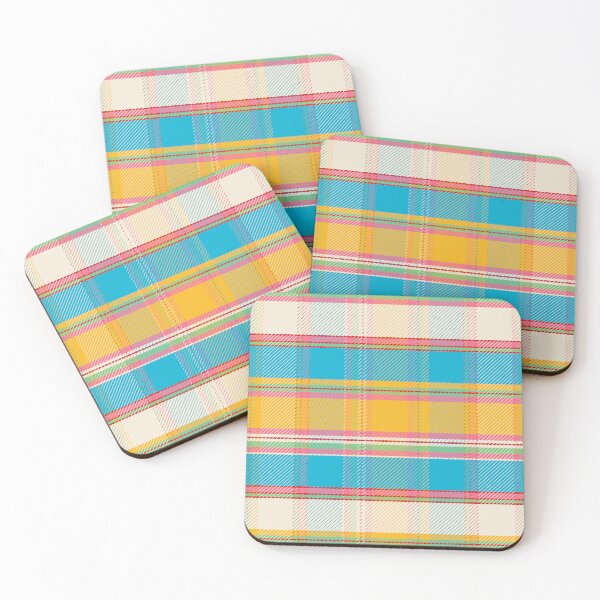 Item preview, Kids Fantasia Tartan Yellow Blue designed and sold by Claudia S. Design.