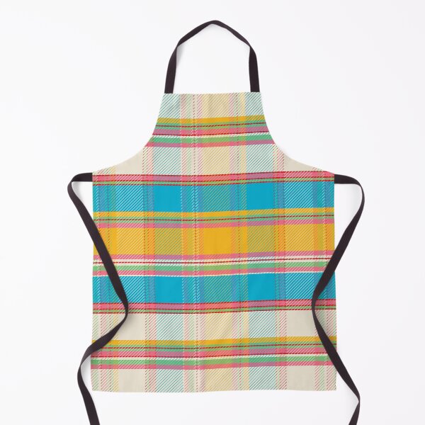 Item preview, Kids Fantasia Tartan Yellow Blue designed and sold by Claudia S. Design.