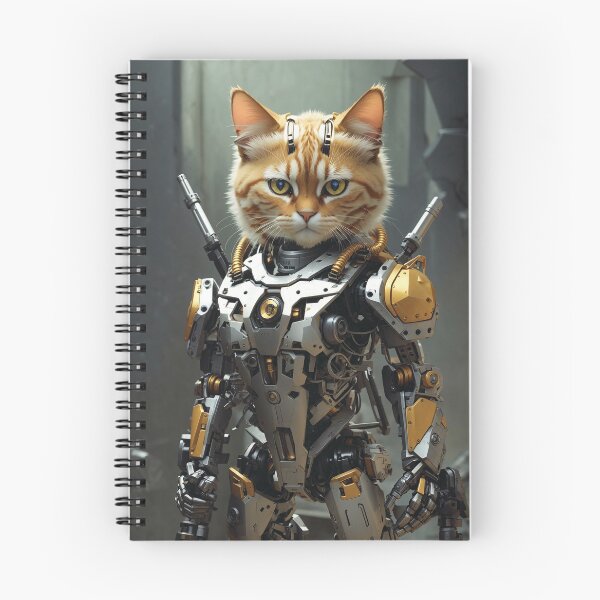 Item preview, Cyber Battle Ginger Cat  designed and sold by ArtShedUK.