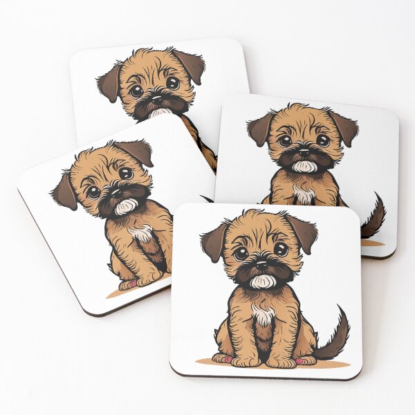 Item preview, Cute Dogs, border-terrier, Room Decor, Set of Art Prints, Puppies Art, Art Prints, designed and sold by ArchieDid.