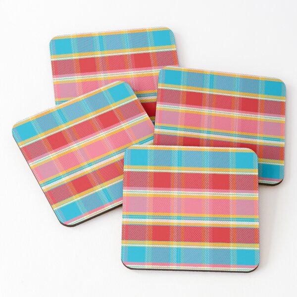 Item preview, Kids Fantasia Tartan Red Pink Blue designed and sold by Claudia S. Design.