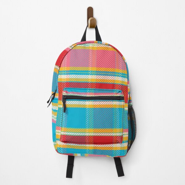 Item preview, Kids Fantasia Tartan Red Pink Blue designed and sold by Claudia S. Design.