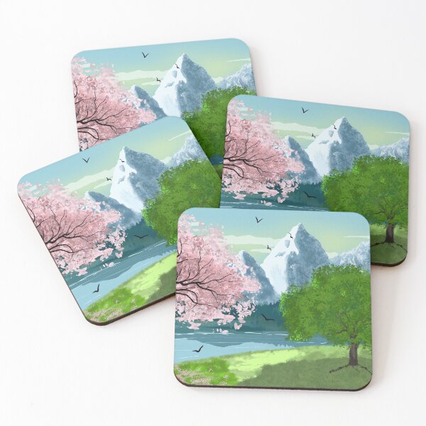 Item preview, Spring Mountain Scene designed and sold by designs-by-ann.
