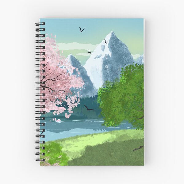 Item preview, Spring Mountain Scene designed and sold by designs-by-ann.