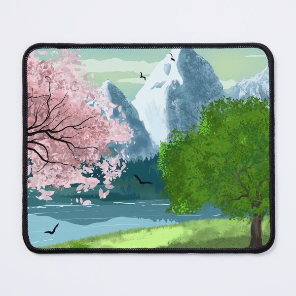 Item preview, Spring Mountain Scene designed and sold by designs-by-ann.