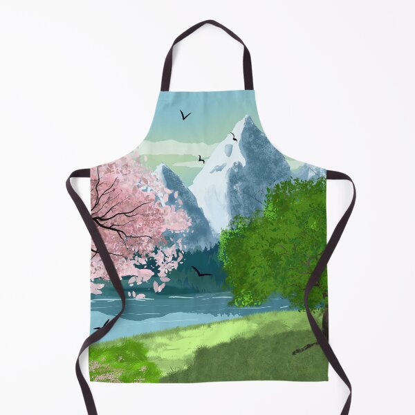Item preview, Spring Mountain Scene designed and sold by designs-by-ann.