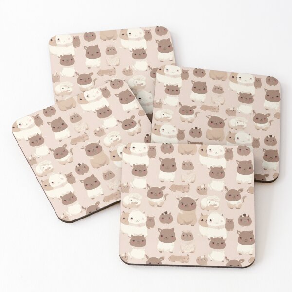 Item preview, Complex Kawaii Lama Pattern Tan Pattern designed and sold by Theo-B.