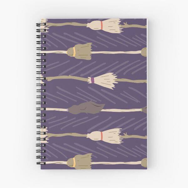 Item preview, Witches Flight Stripe - broom stripe on dark purple background designed and sold by EvalilyBoutique.