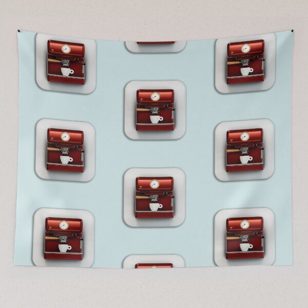 Item preview, Red coffee machine icon designed and sold by trepiu.