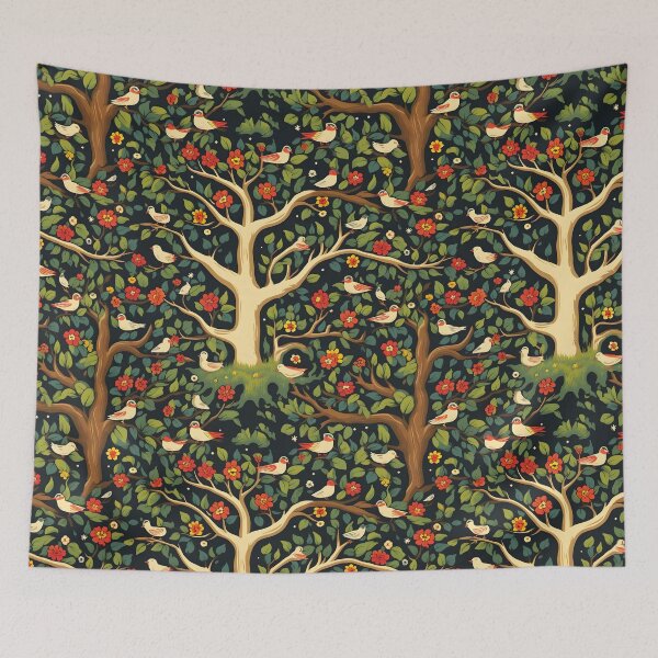 Item preview, County Hook’s Fall Harvest Apple Orchard—Autumn Design, Underneath The Apple Tree. Seamless Pattern designed and sold by ignasirus.