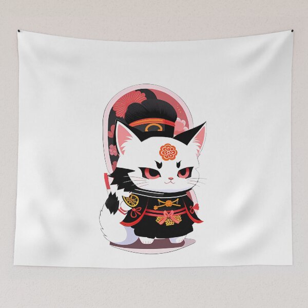Item preview, Playful Samurai Cat designed and sold by Mechanical-Artt.
