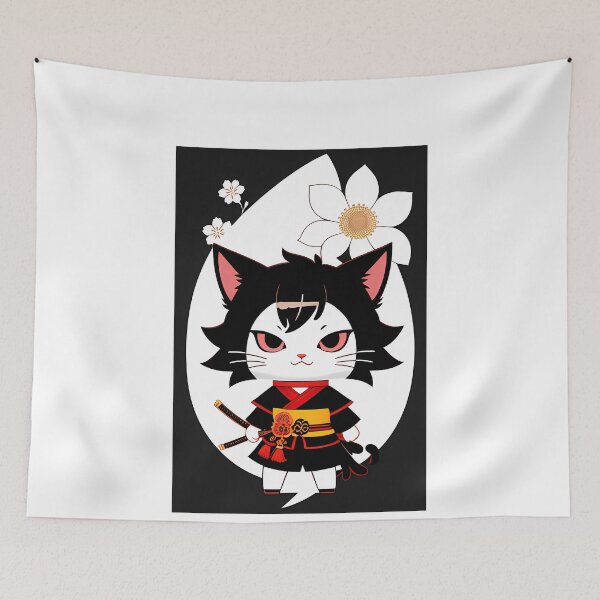 Item preview, Graceful Feline Samurai designed and sold by Mechanical-Artt.