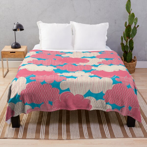 Item preview, Kids Fantasia Clouds Texture Pink Blue designed and sold by Claudia S. Design.