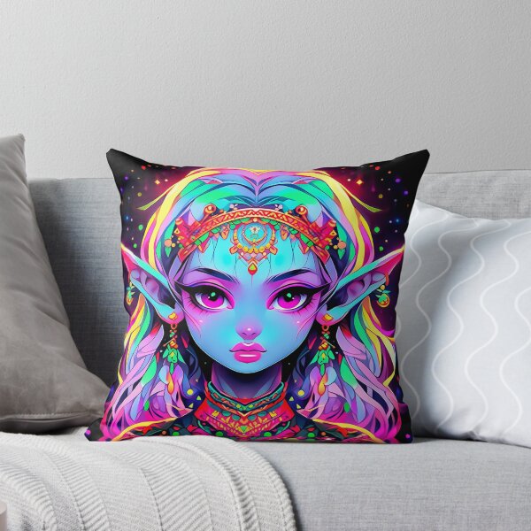 Aperçu de l'œuvre Belle fille anime elfe bleu créée et vendue par bubblegoth.