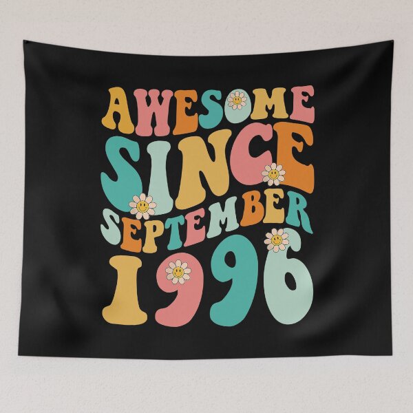Item preview, Awesome Since September 1996 | Made In 1996 | Retro Groovy Birthday designed and sold by Christina-grich.