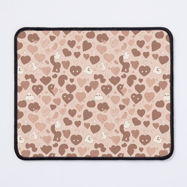 Item preview, Simple Kawaii Heart Pattern Tan Pattern designed and sold by Theo-B.