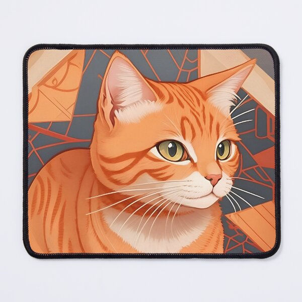 Item preview, Orange Tabby Cat Graffiti Mural designed and sold by faunathreads.