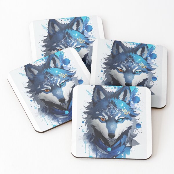 Item preview, blue wolf designed and sold by HAMDY-art.