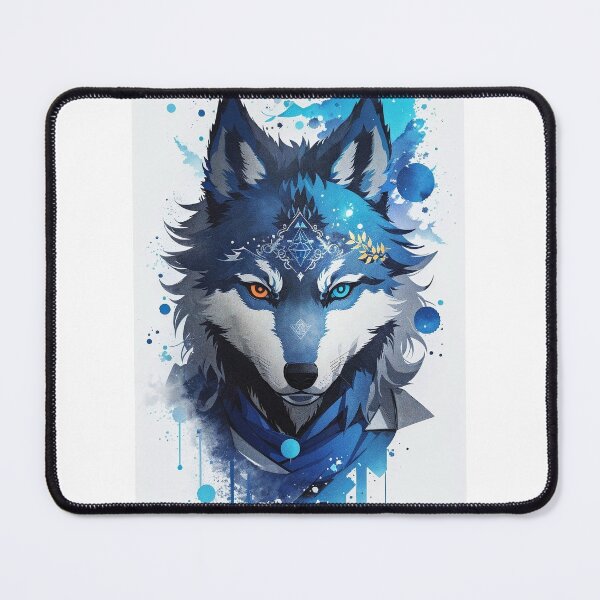 Item preview, blue wolf designed and sold by HAMDY-art.