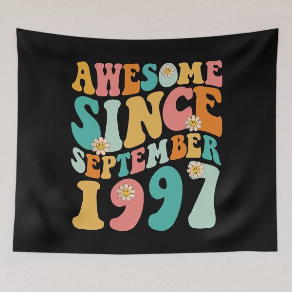 Item preview, Awesome Since September 1997 | Made In 1997 | Retro Groovy Birthday designed and sold by Christina-grich.