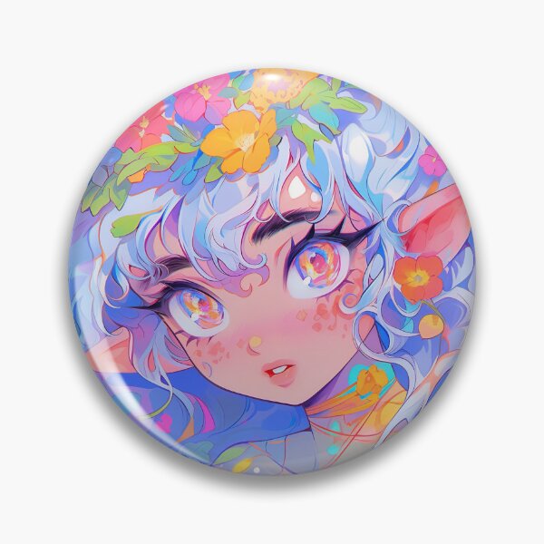Item preview, Soft Pastel Nature Elf with Flower Crown designed and sold by bubblegoth.
