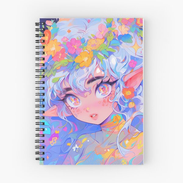 Item preview, Soft Pastel Nature Elf with Flower Crown designed and sold by bubblegoth.